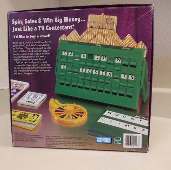 Game - Wheel Of Fortune from Parker Brothers - Picture 2 of 2